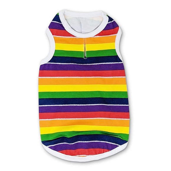 Rainbow Dog Tank X-Small - Picture 1 of 6